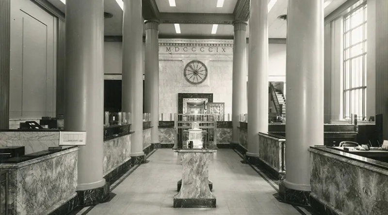 Historic boutique hotel built as bank